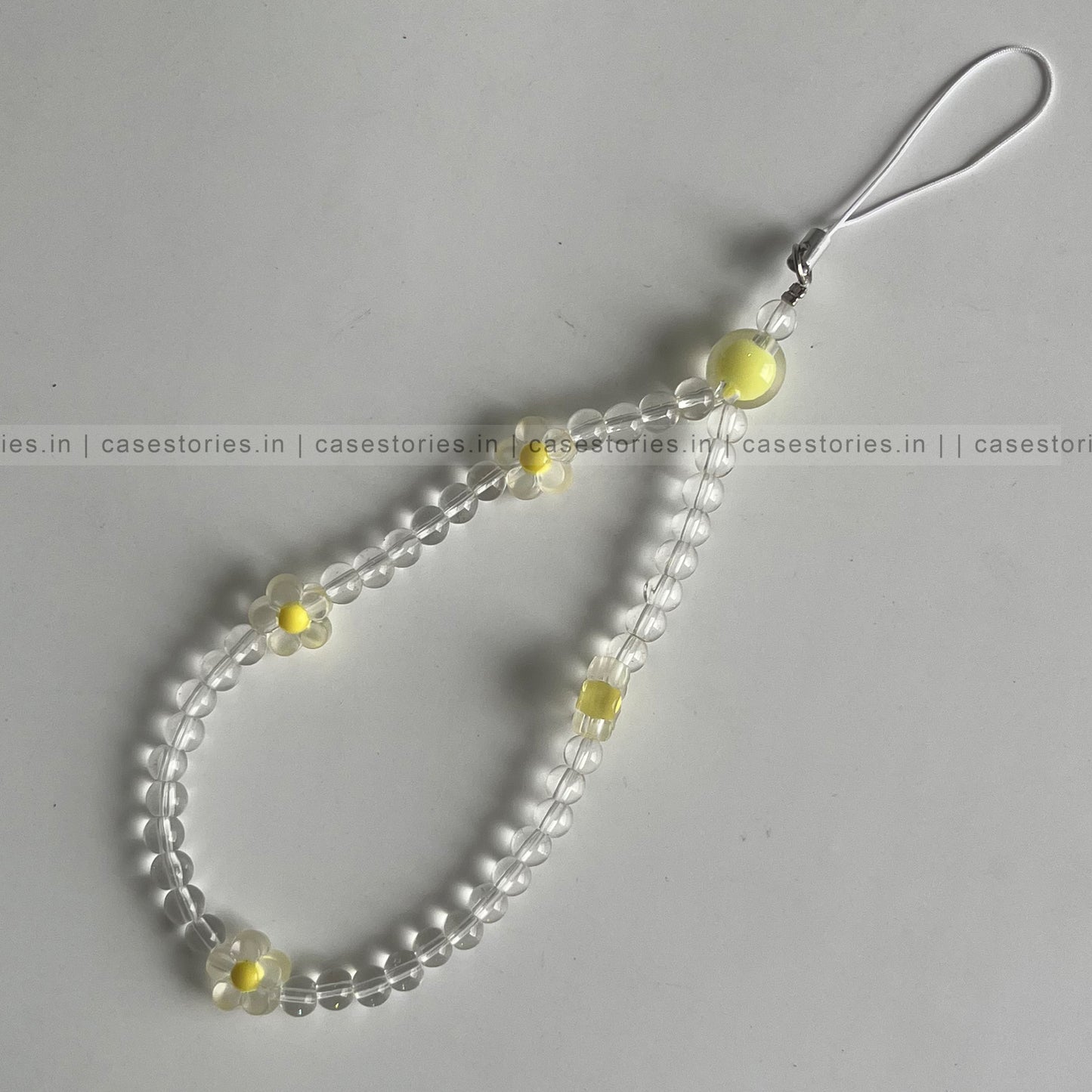 Yellow Flowers Crystal Mobile Charm