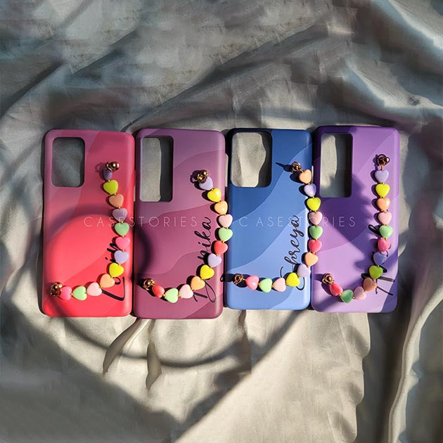Candy Hearts Chain Mobile Cover