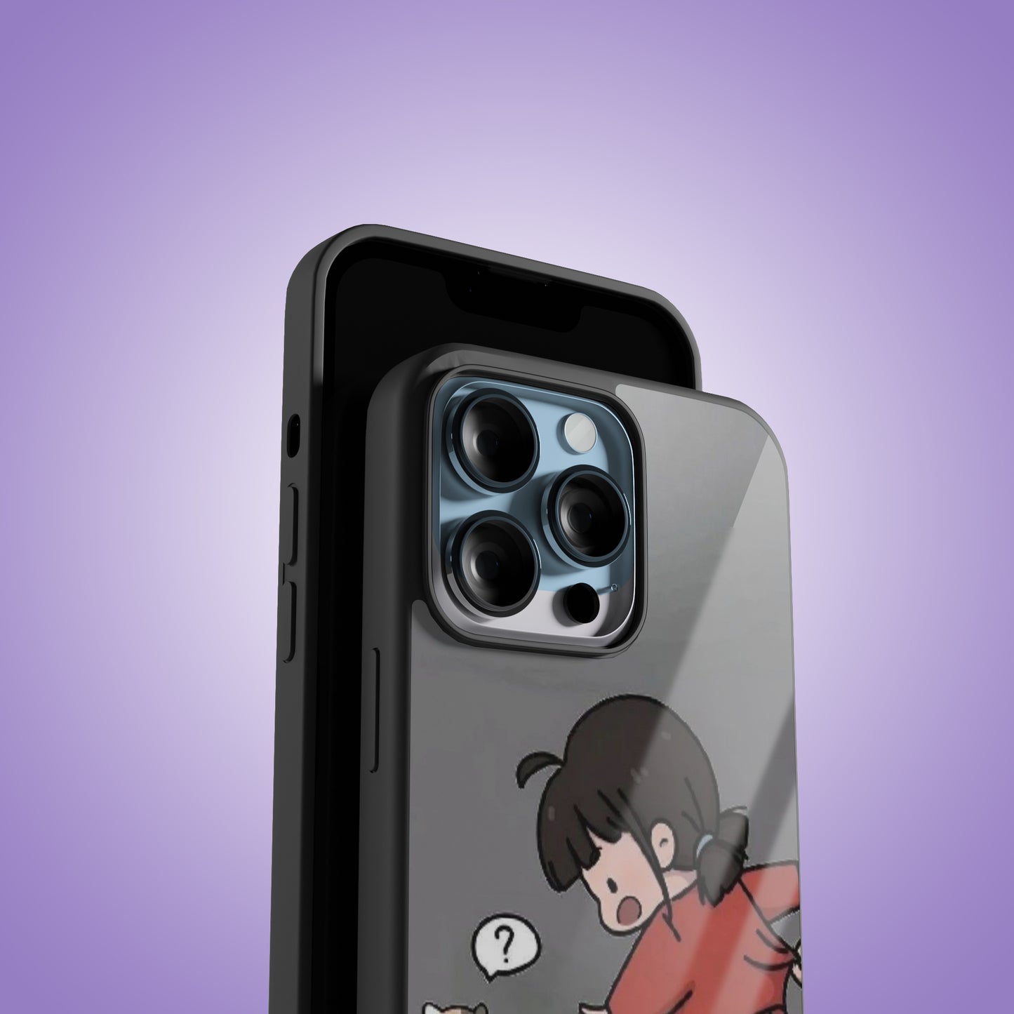 Wait & There girl Premium Glossy Phone Cover