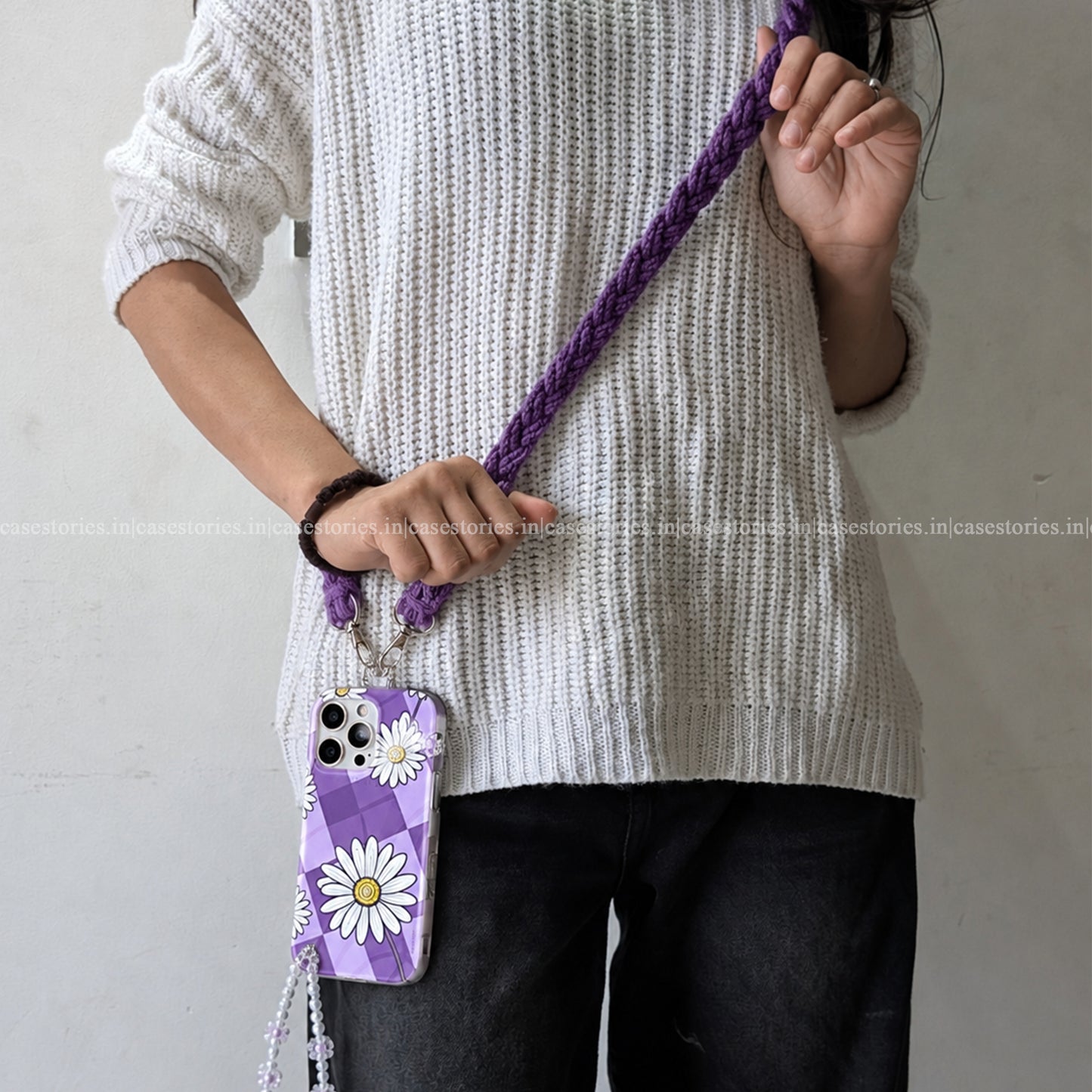 Crochet Purple Phone Slings