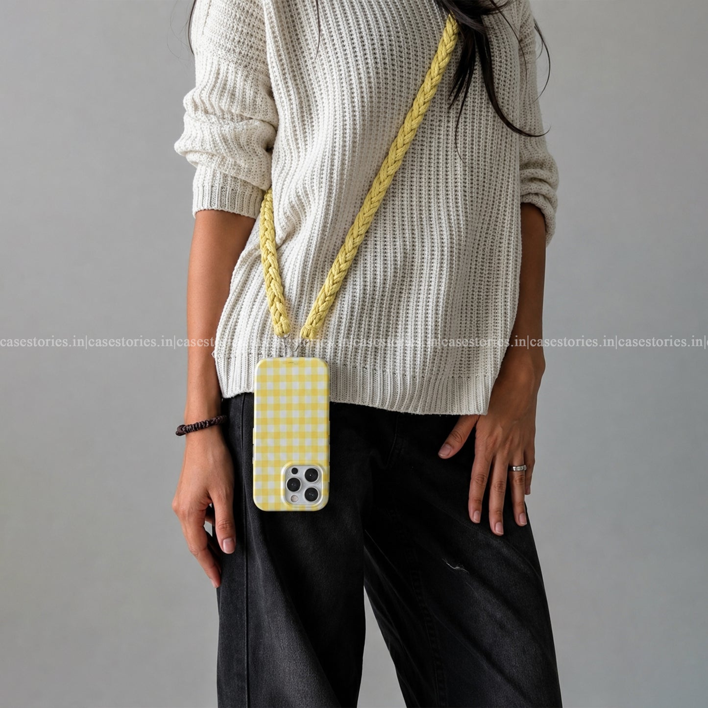 Crochet Yellow Phone Slings