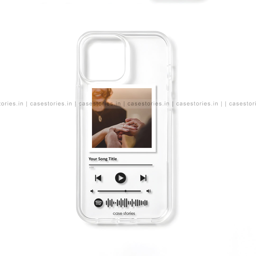 Special Song Custom Polaroid Transparent Mobile Cover