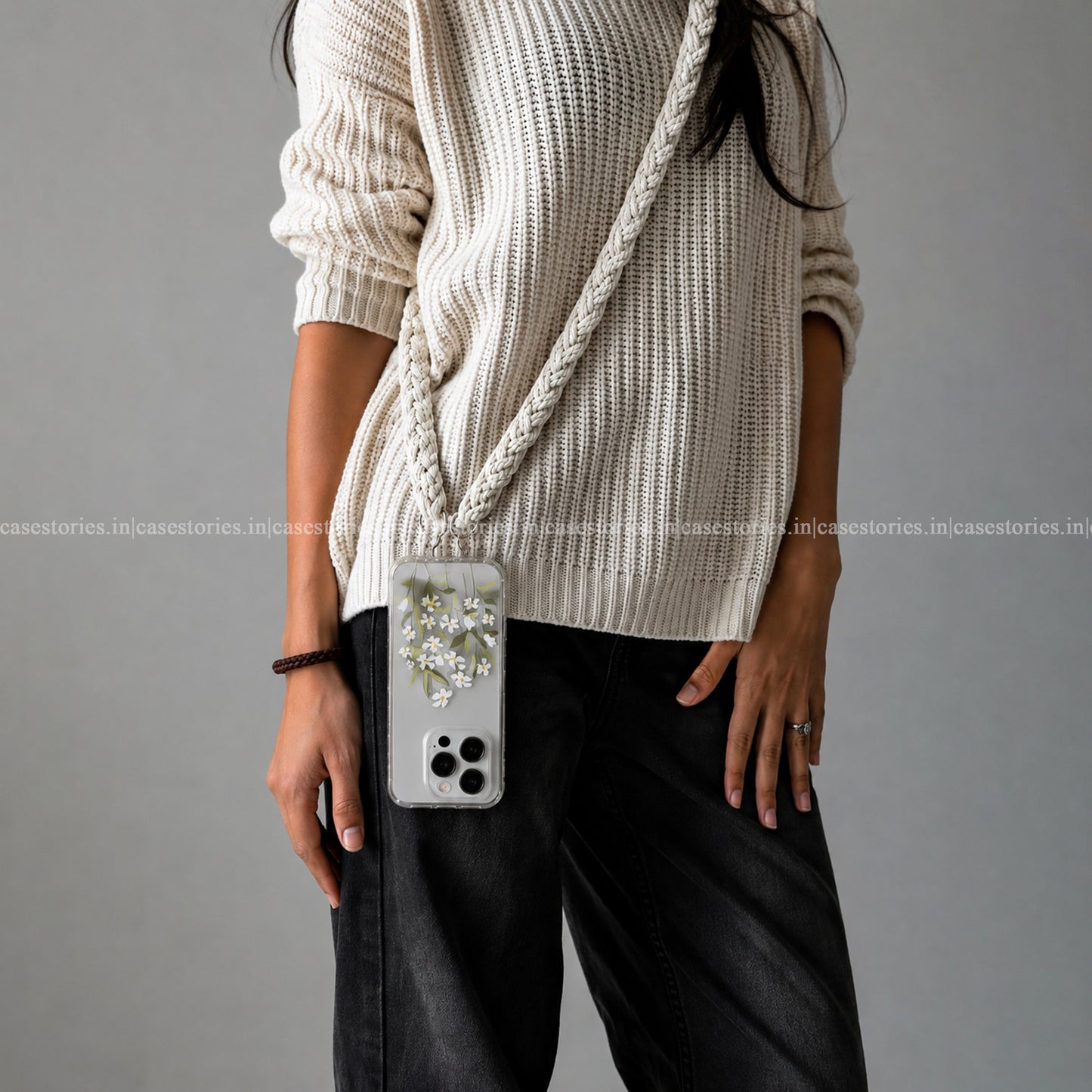 Crochet White Phone Slings