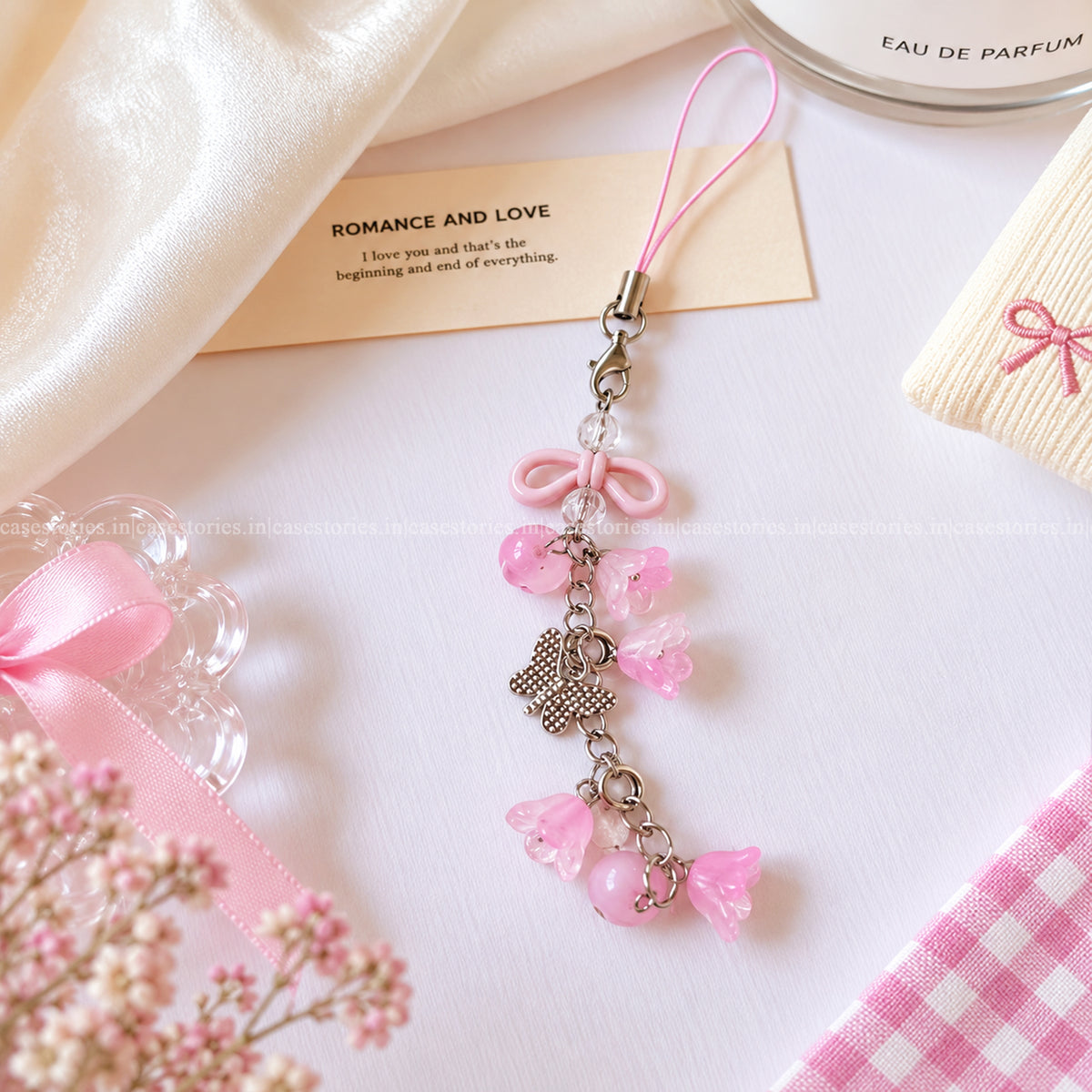Pink Candy Butterfly Charm