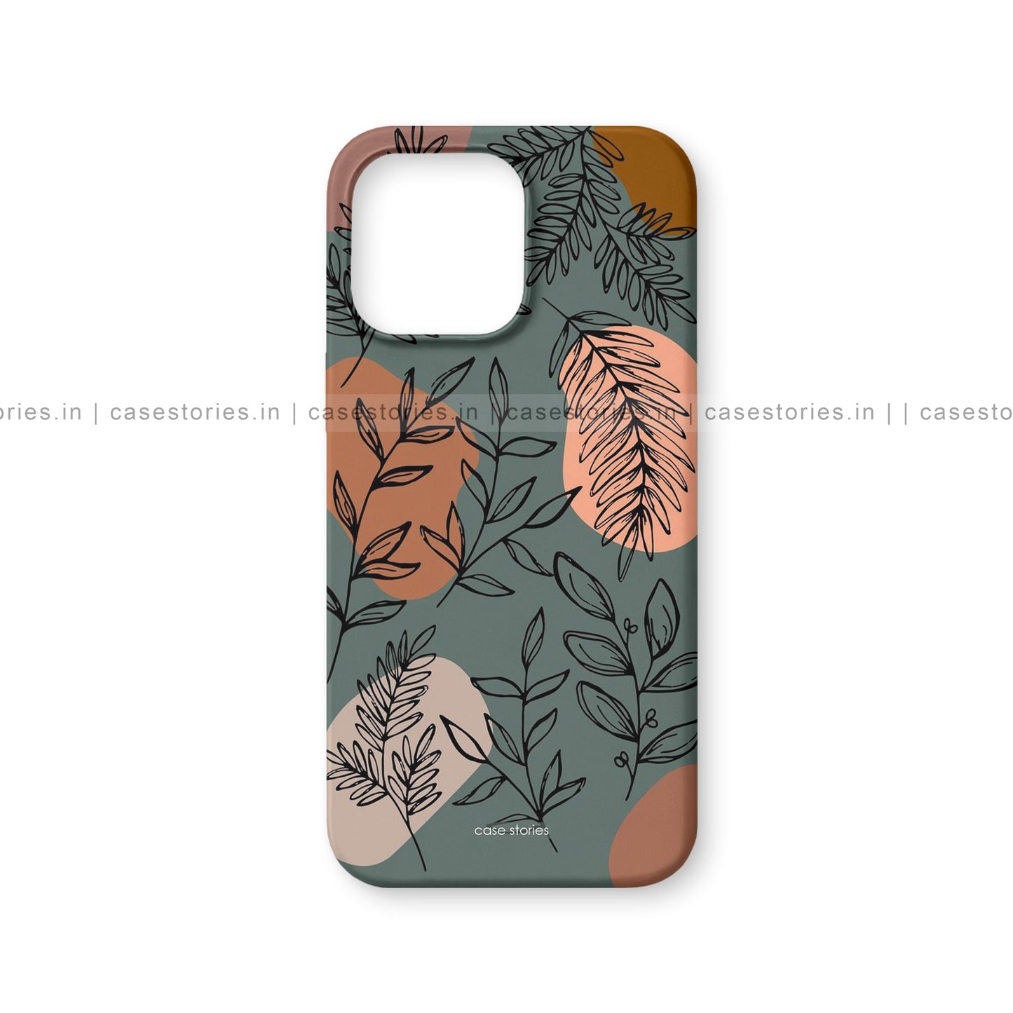 Aesthetic Dark Leaves Pattern Mobile Cover