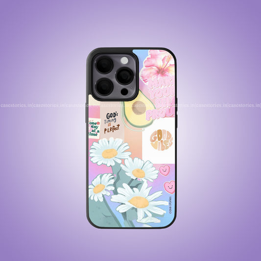 Avocado Dreams & Daisy Things Premium Glossy Phone Case