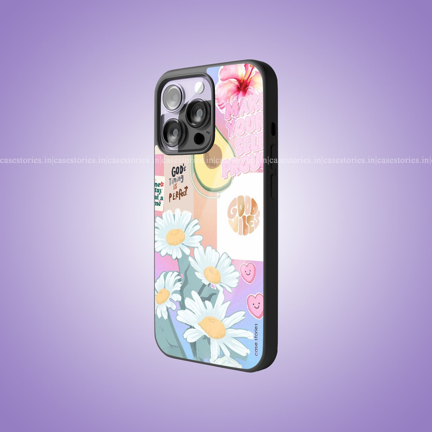 Avocado Dreams & Daisy Things Premium Glossy Phone Case