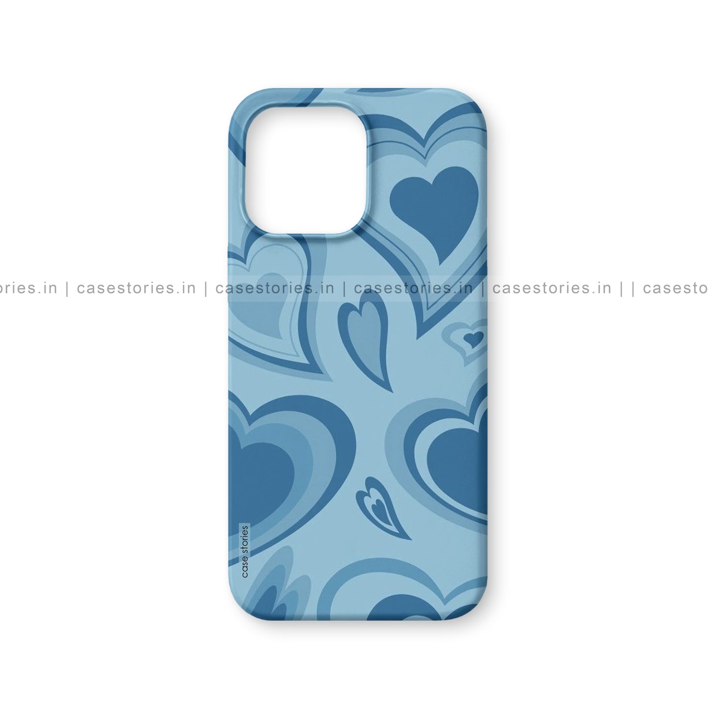 Blue Heart Pattern Abstract Art Mobile Cover