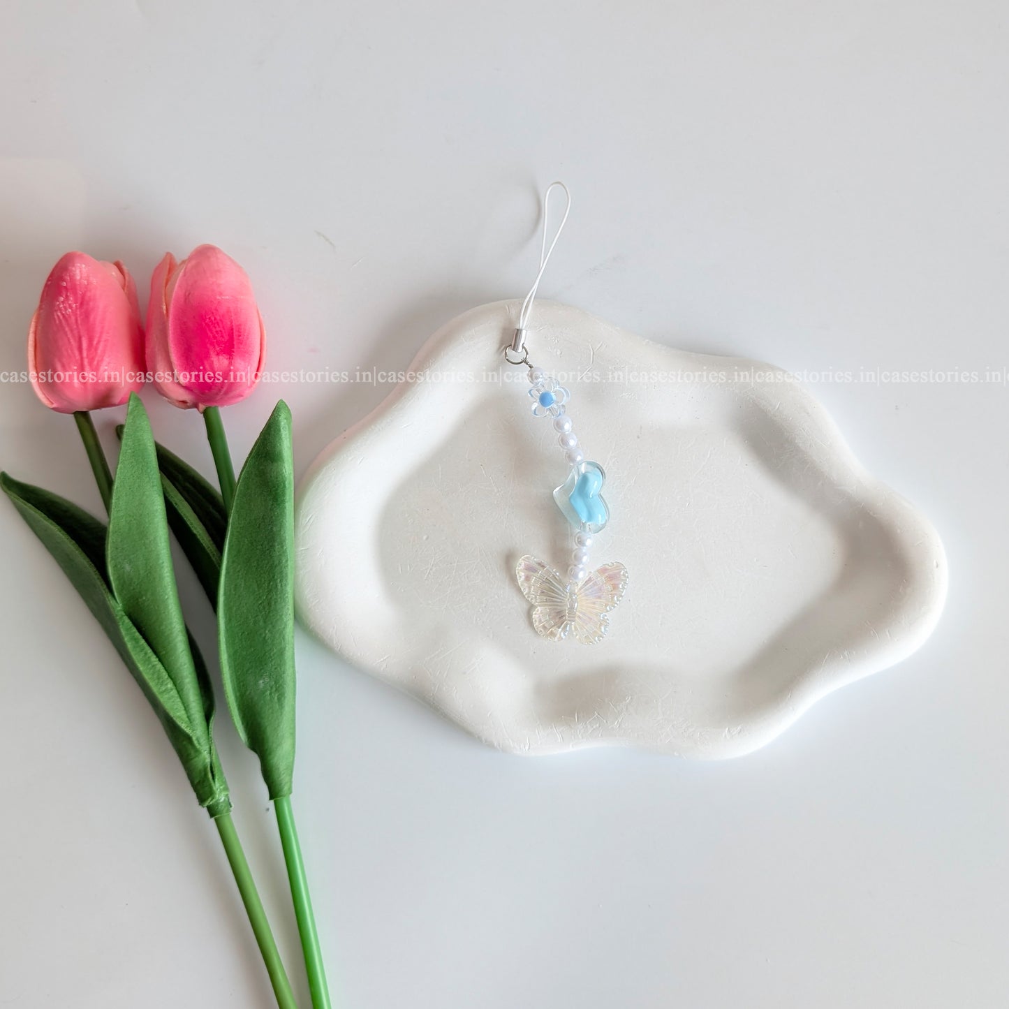 Blue Heartwing Mobile Charm