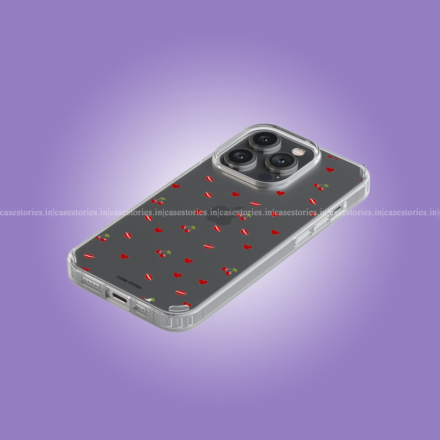 CherryBlush Kiss Clear Soft Case