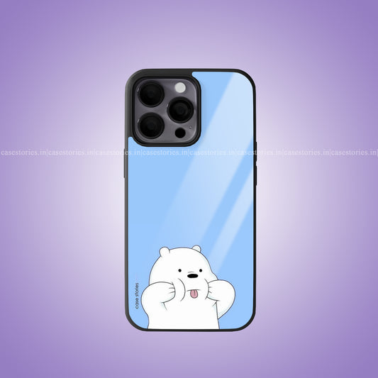 Cute Polar Bear Cover Premium Glossy Phone Case