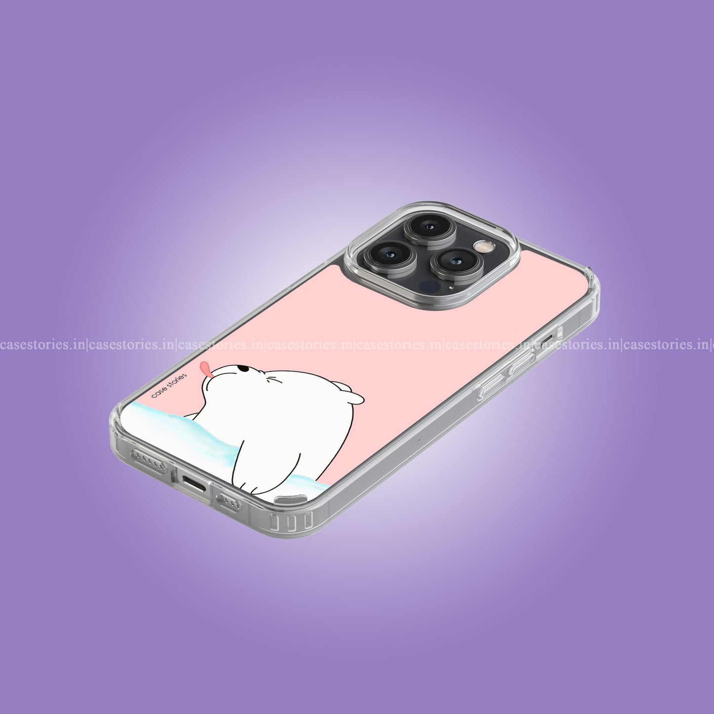 Cute Polar Bear Pink Soft Case
