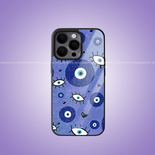 Evil Eyes Pattern Aesthetic Premium Glossy Phone Case