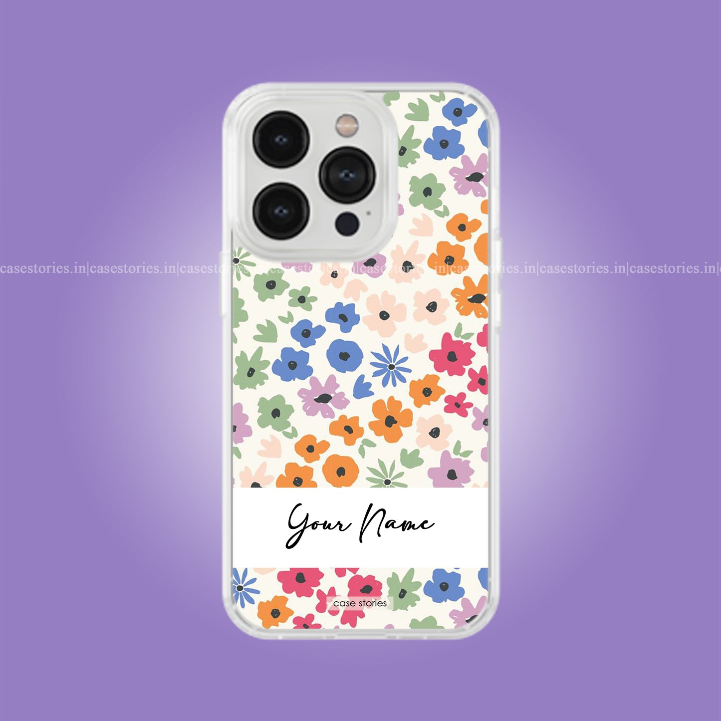Floral Aura Custom Name Soft Case