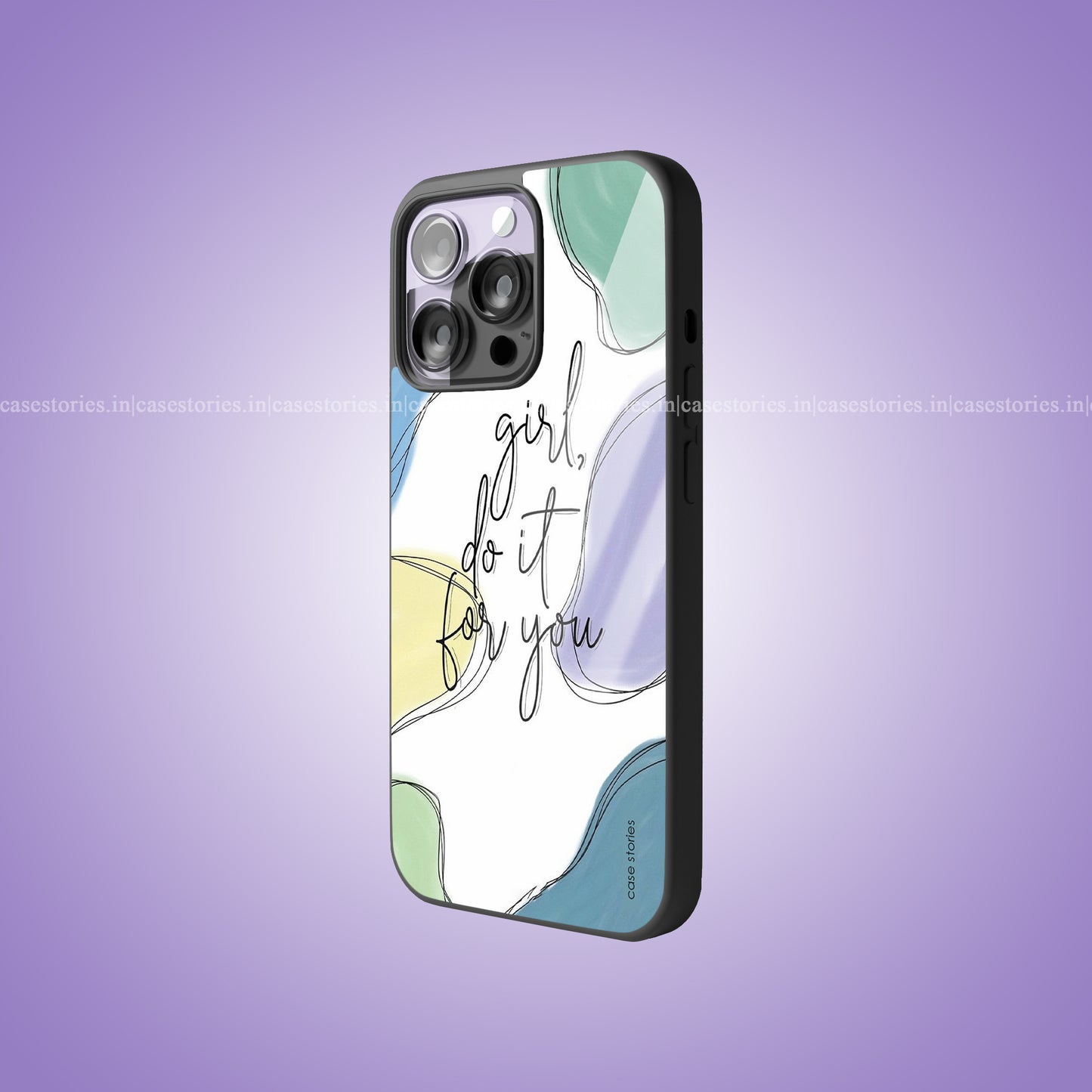 Girl Do It For You Aesthetic Quote Premium Glossy Phone Case