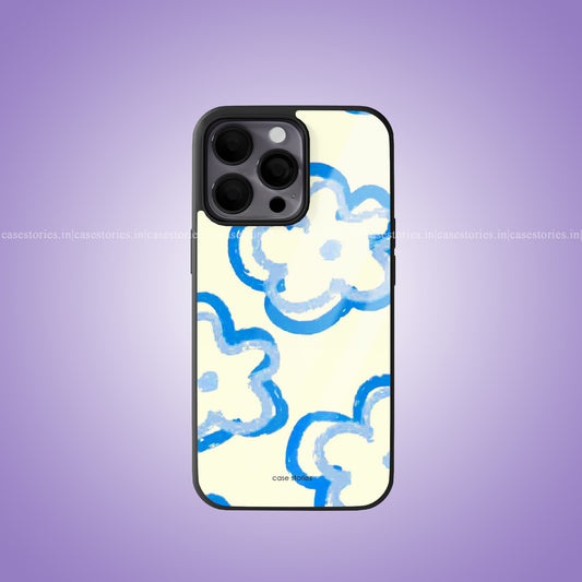 Hand Drawn Floral Pattern Premium Glossy Phone Case