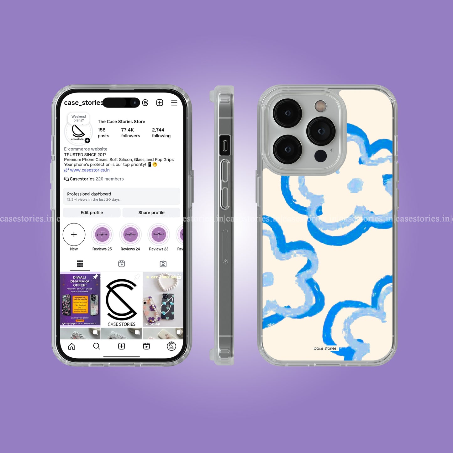 Hand Drawn Floral Pattern Soft Case