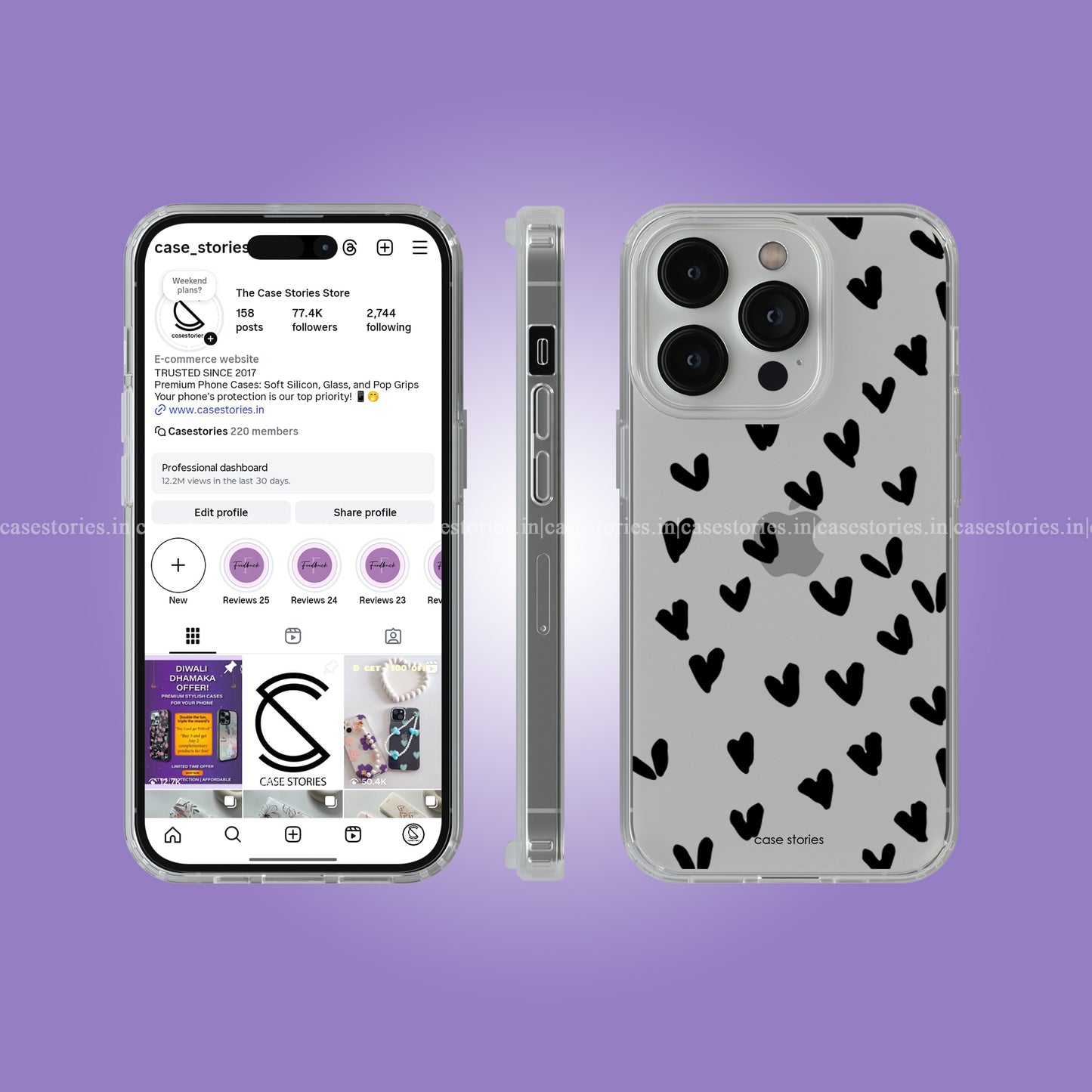 Hearts in the Dark Clear Soft Case