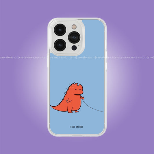 Heartstrings Red Dino Couple Soft Case