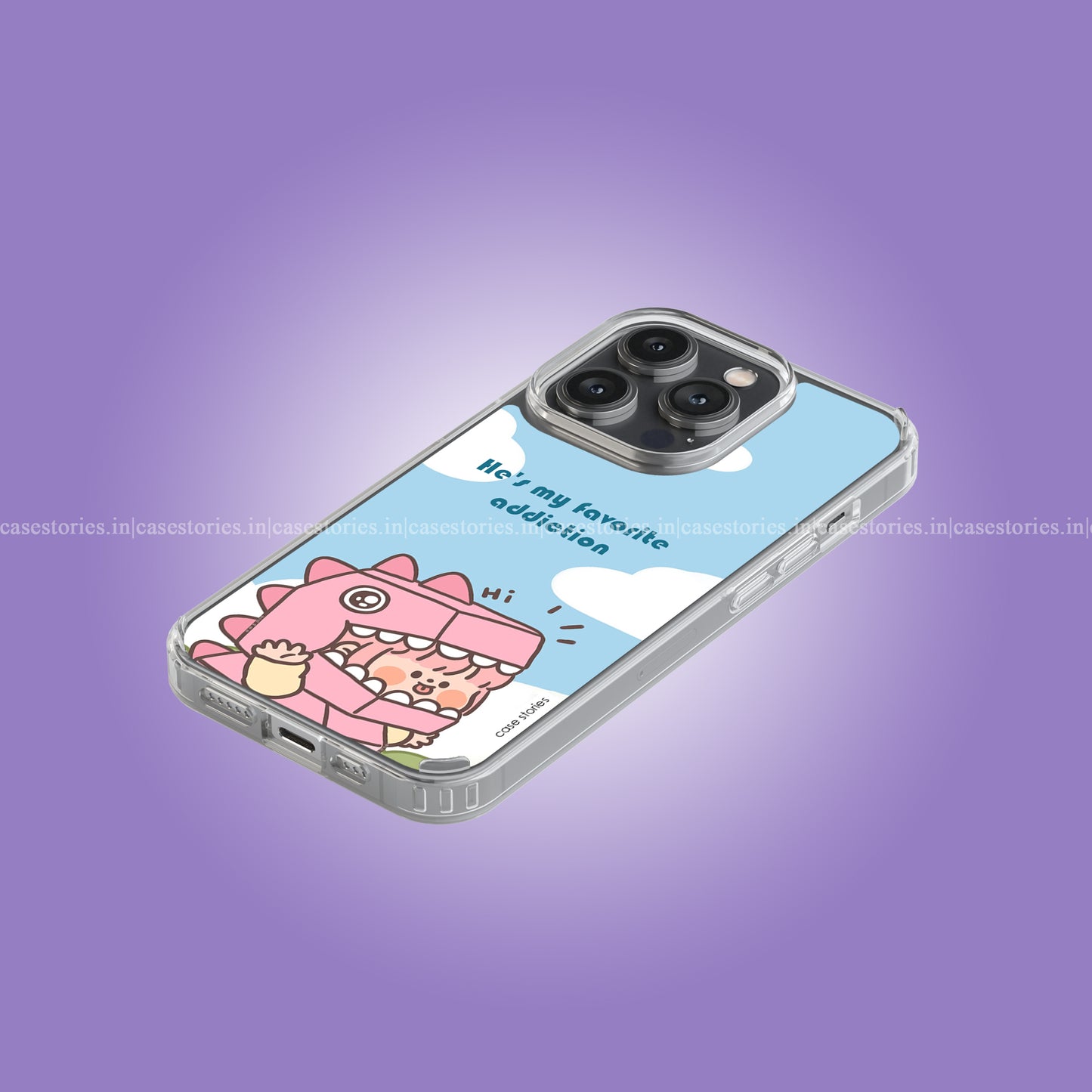 His Dino Girl Matching Couple Soft Case