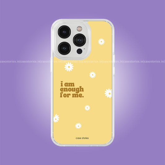 I Am Enough For Me Aesthetic Quote Soft Case