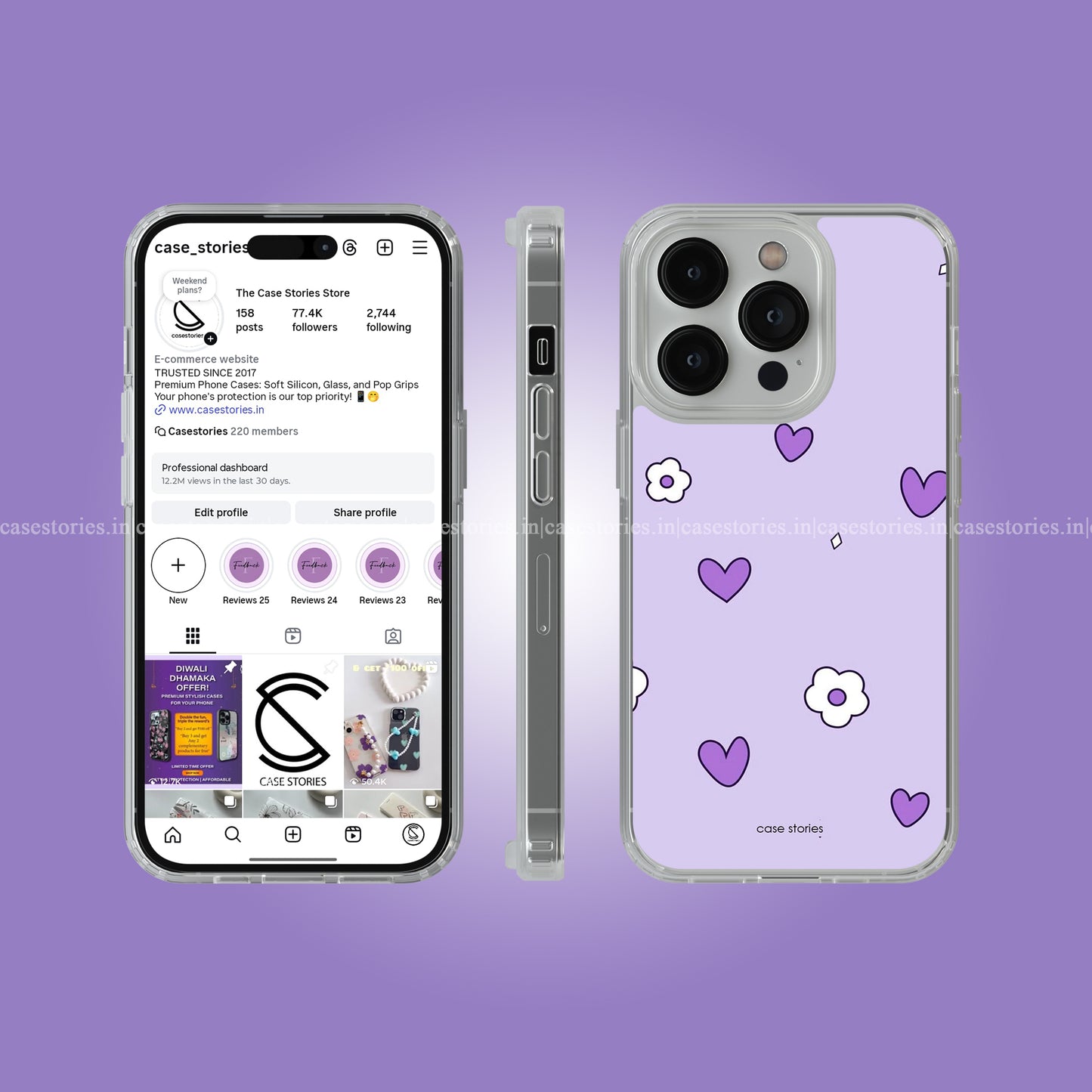 Lavender Heart Bloom Soft Case