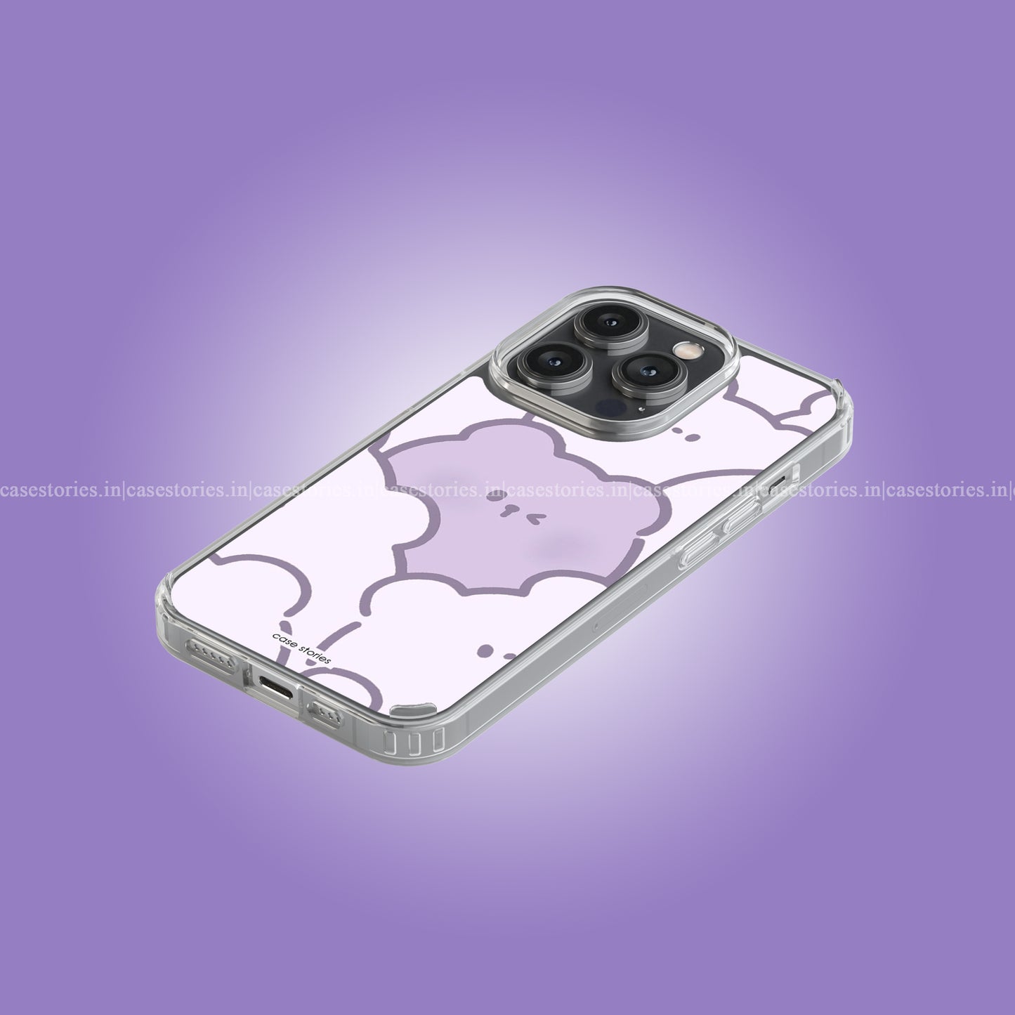 Lilac Love Kawaii Pattern Soft Case