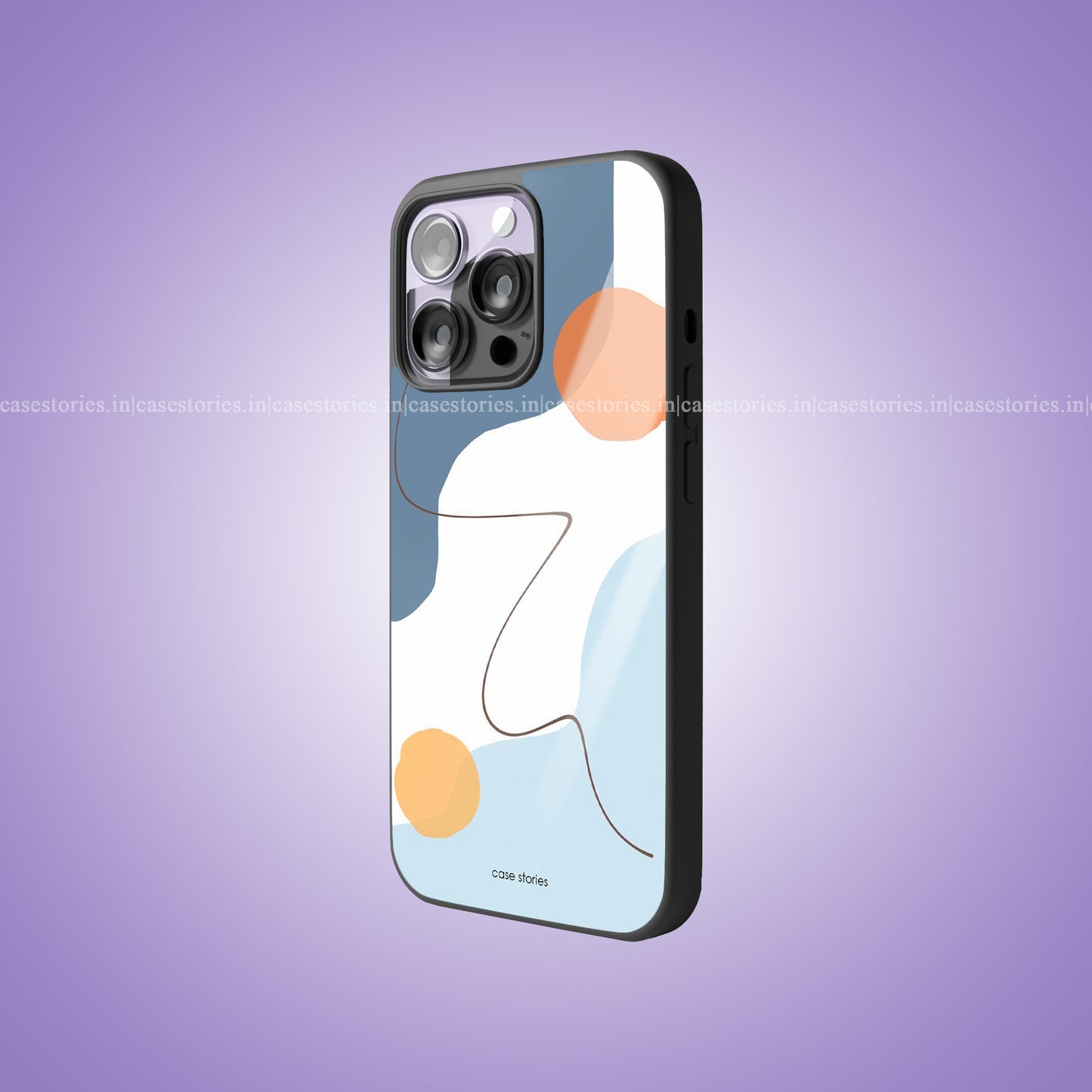 Pastel Sketch Vibes Premium Glossy Phone Case