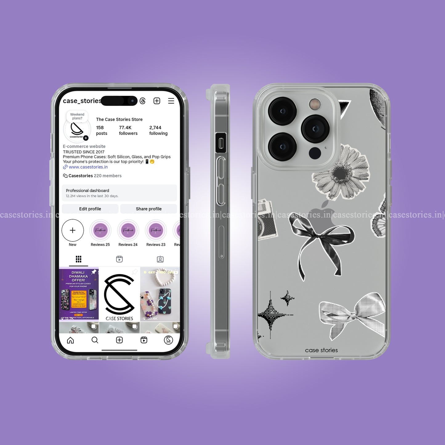 PetalPop Glam Clear Soft Case