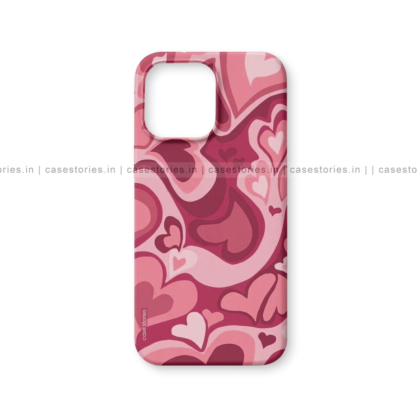 Pink Heart Pattern Abstract Art Mobile Cover