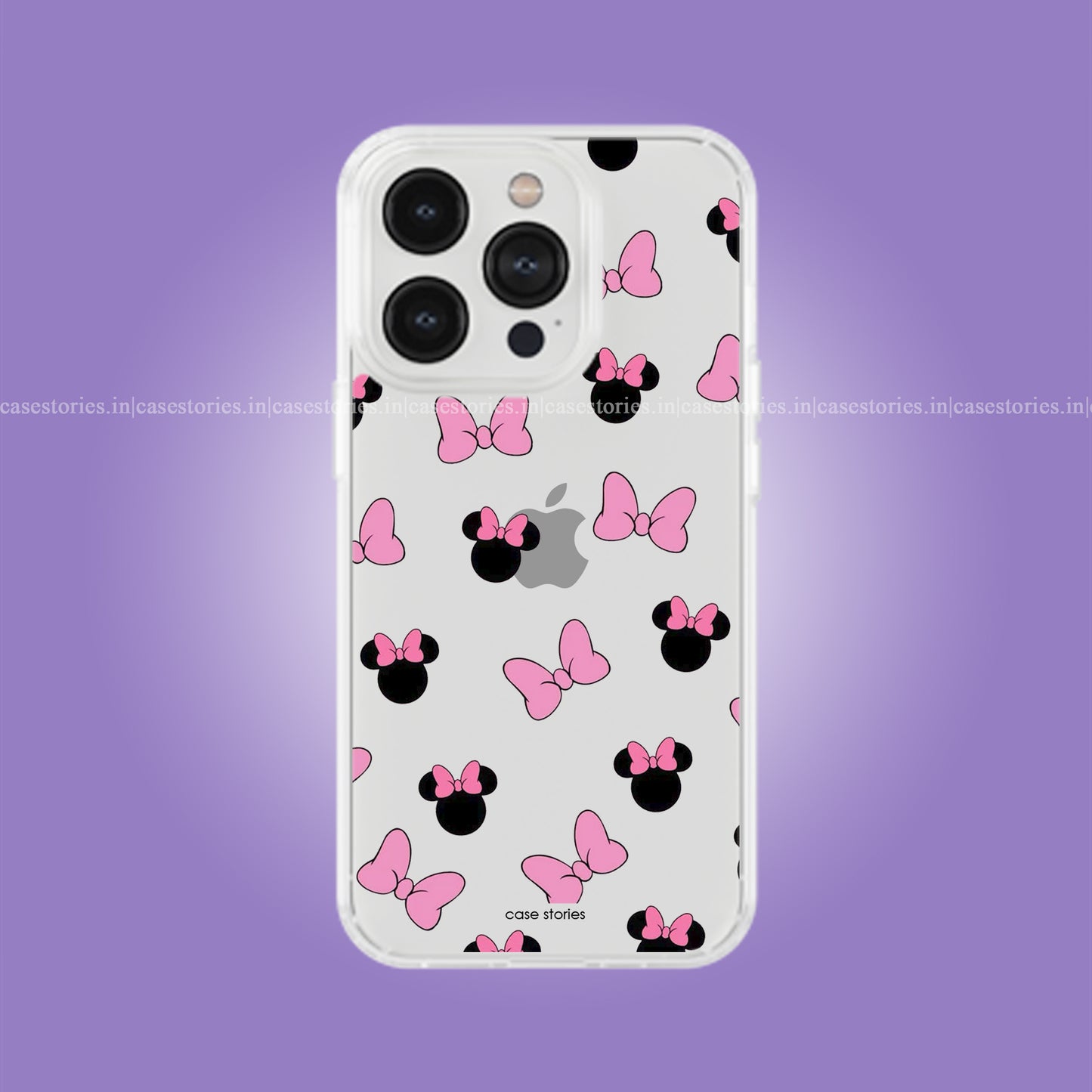 Pink Bow & Minnie Mouse Clear Soft Case