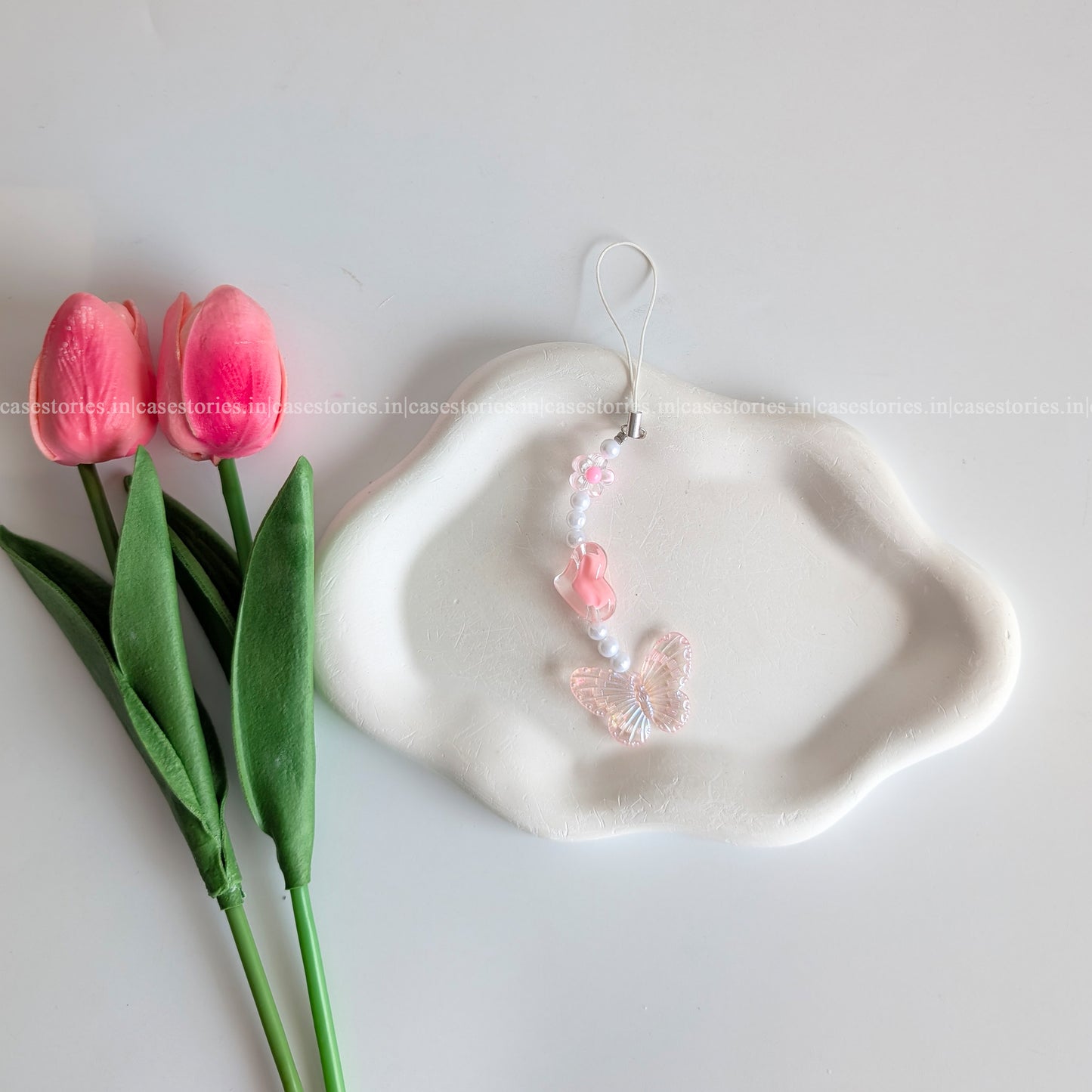 Pink Heartwing Mobile Charm