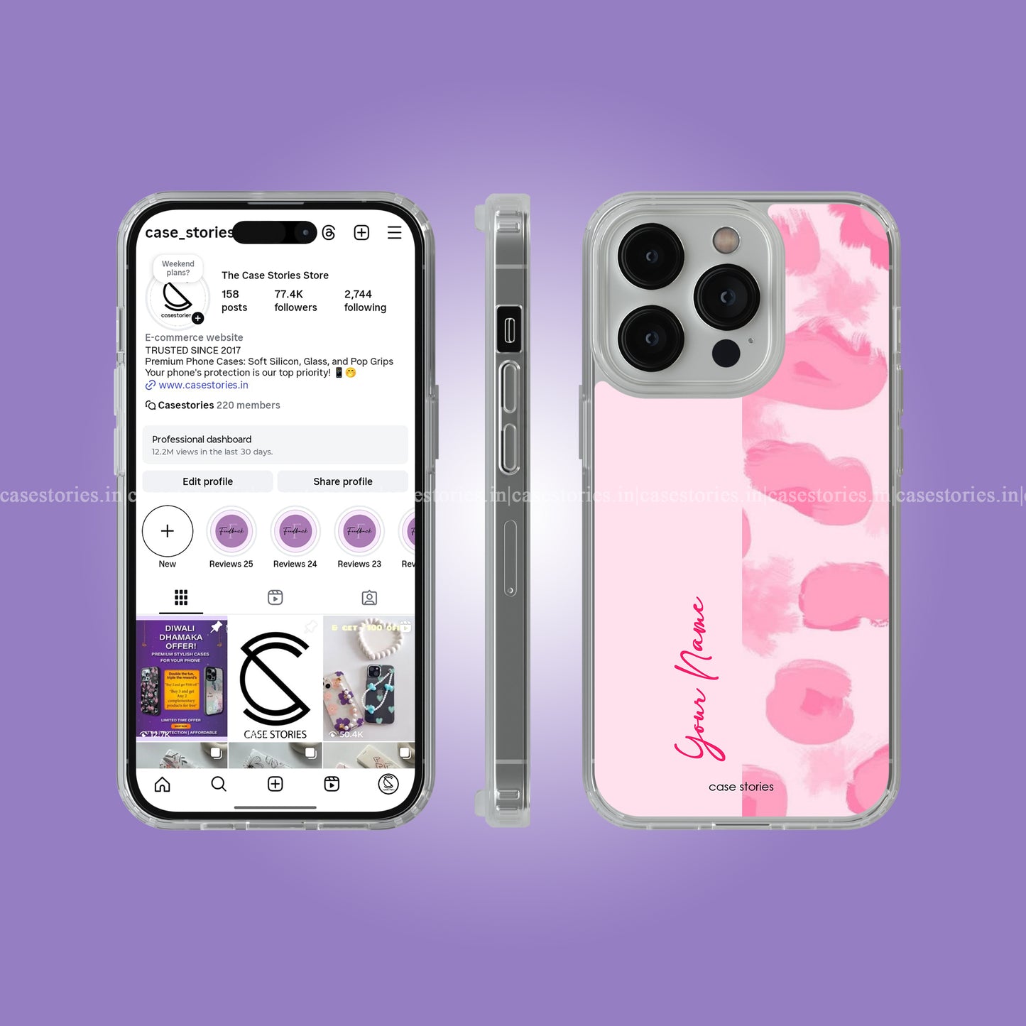 Pink Whisper Custom Name Soft Case