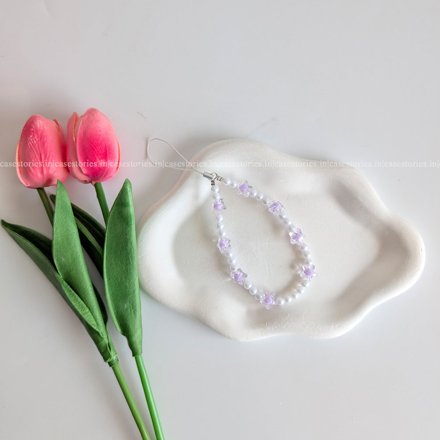 Purple Celestial Pearl Mobile Charm