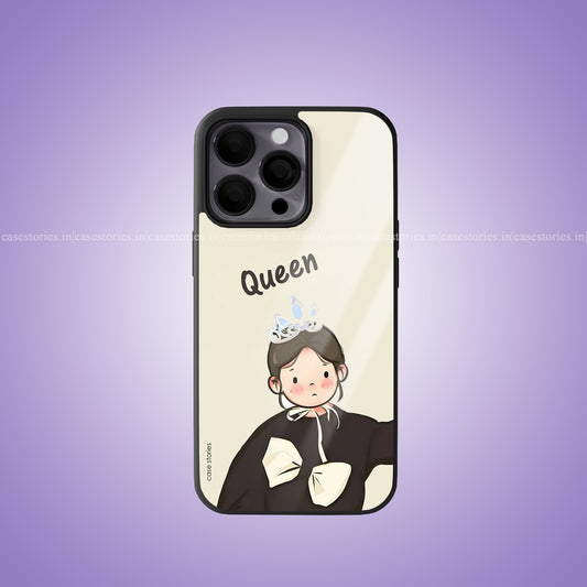 Queen of His Heart Premium Glossy Phone Case