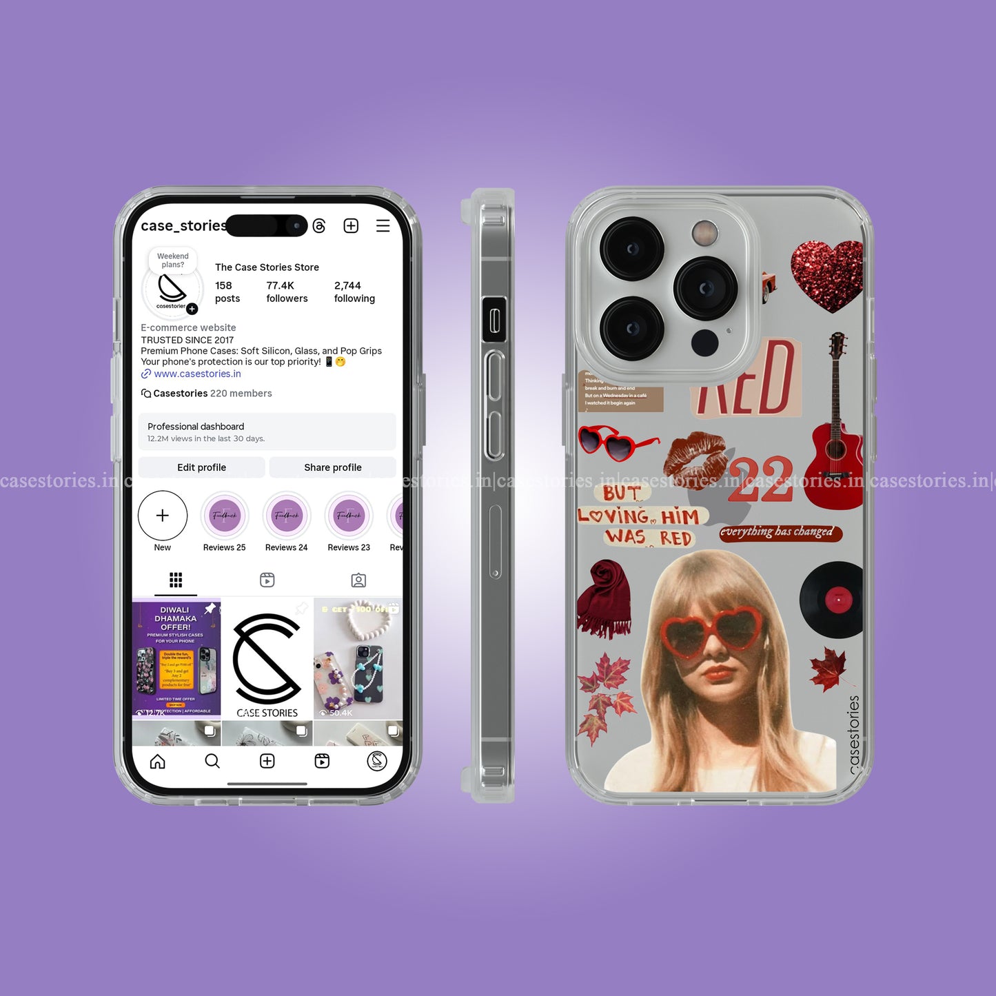 Taylor Swift Red Vibes Clear Soft Case