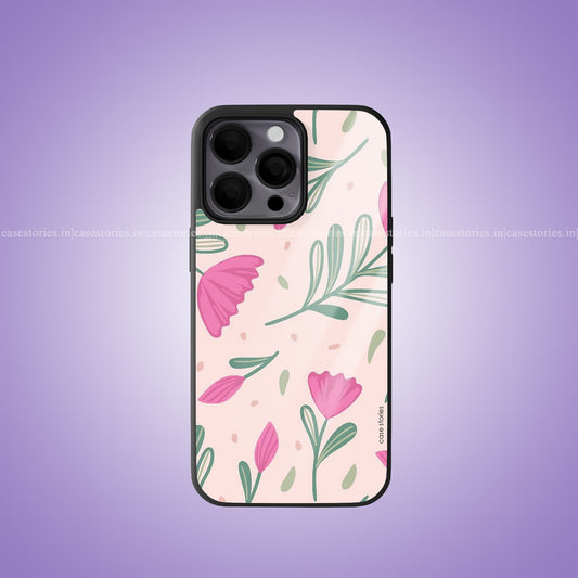 Tulips Pattern Floral Premium Glossy Phone Case