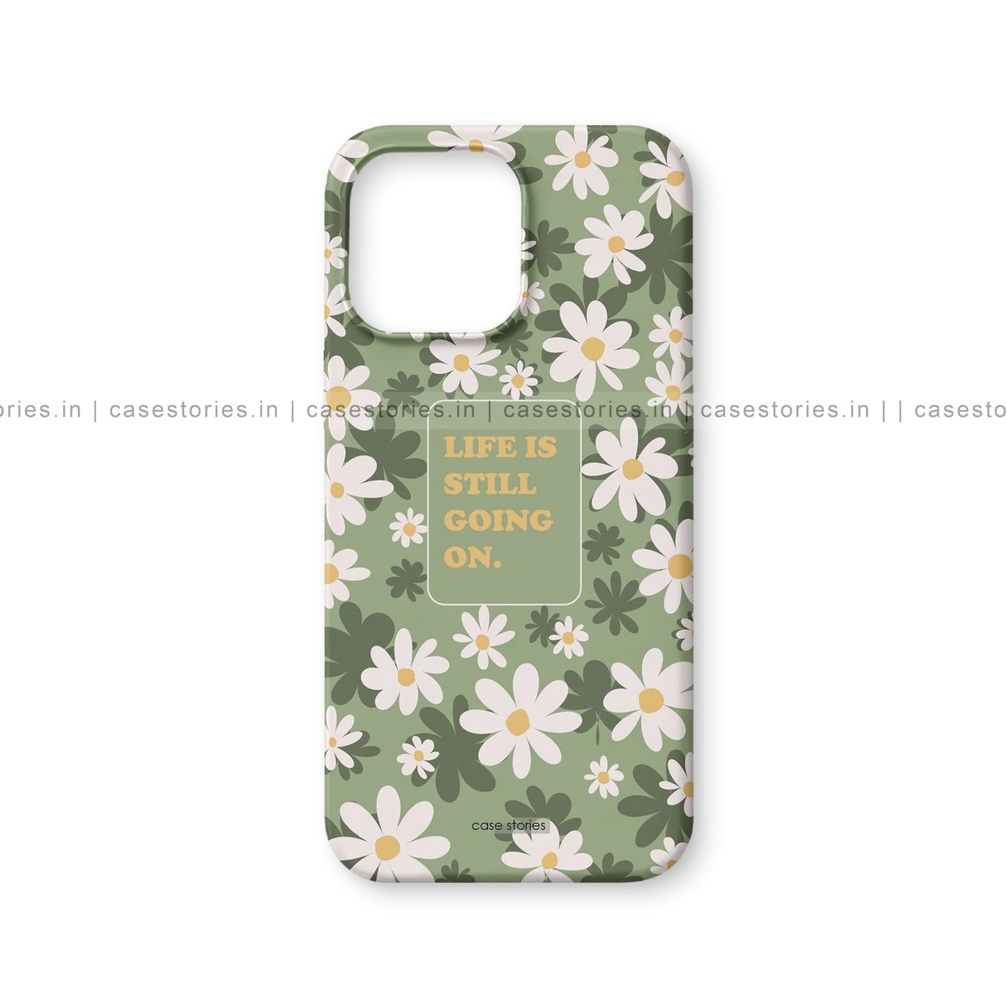 White Daisy Floral Pattern Mobile Cover