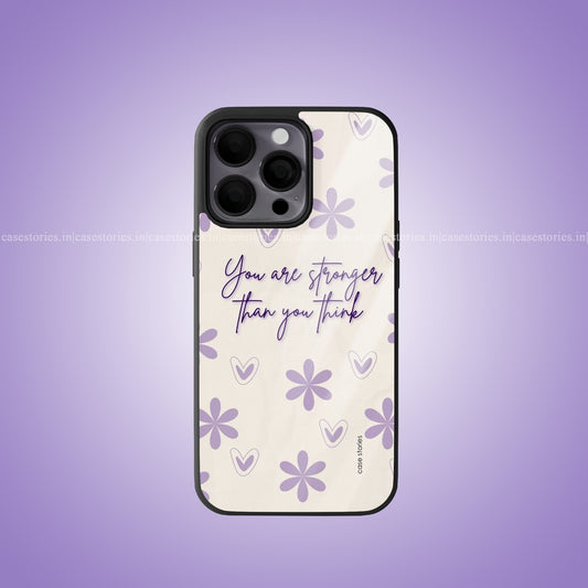 You're Stronger Than You Think Premium Glossy Phone Case