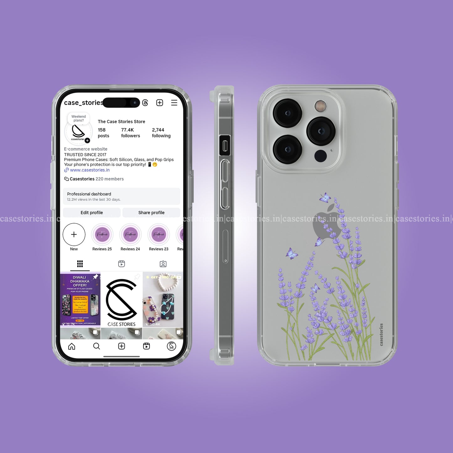 Lavender Kiss Clear Soft Case