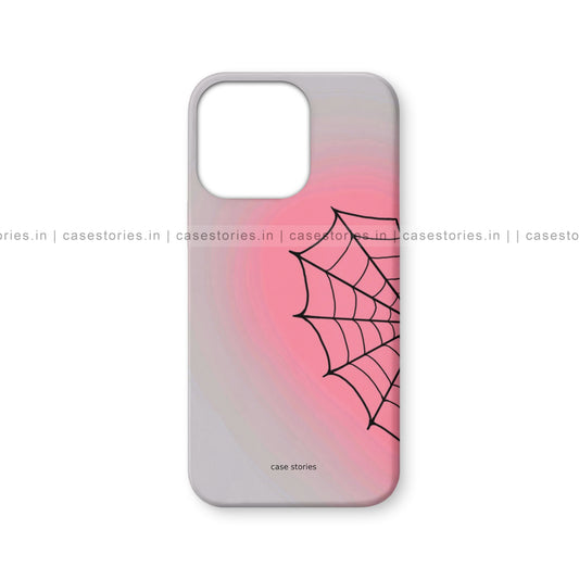 Pink Web Of Love Couple Mobile Cover