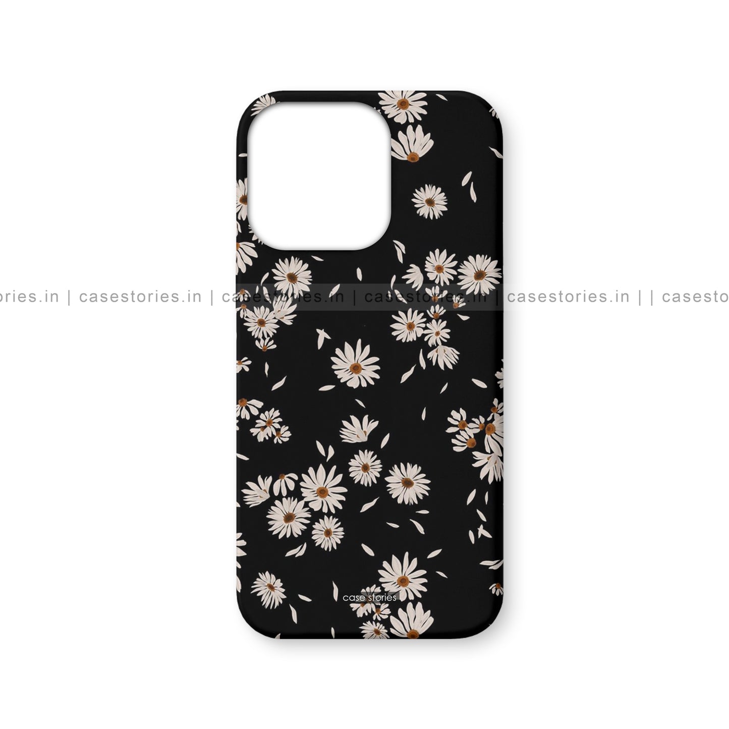Aesthetic White Floral Pattern Mobile Cover