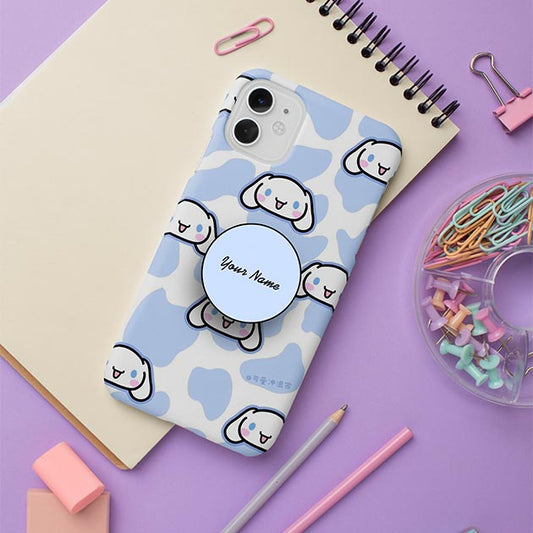 Cinnamoroll Pattern With Personalized Pop Name Cover