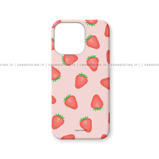 Strawberry Pattern Aesthetic Mobile Cover