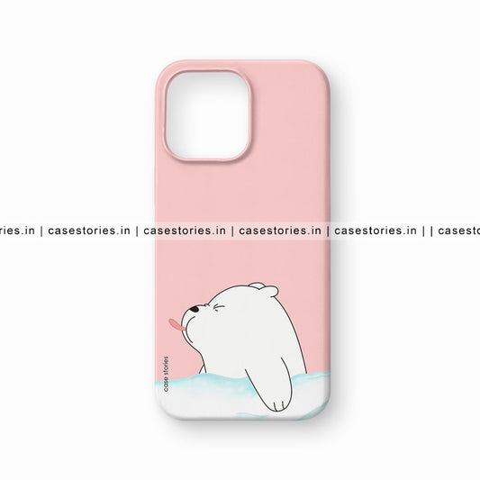 Cute Polar Bear Pink Cover Mobile Cover