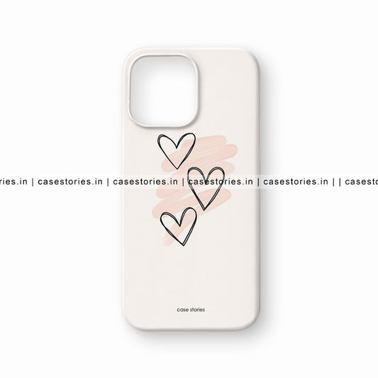 Three Hearts Aesthetic Mobile Cover