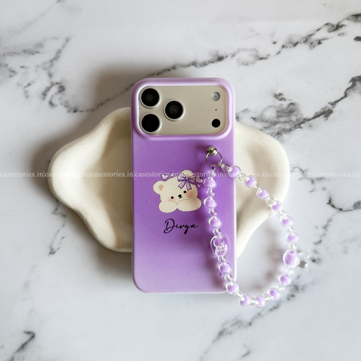 Lilac Teddy Soft Chain Case