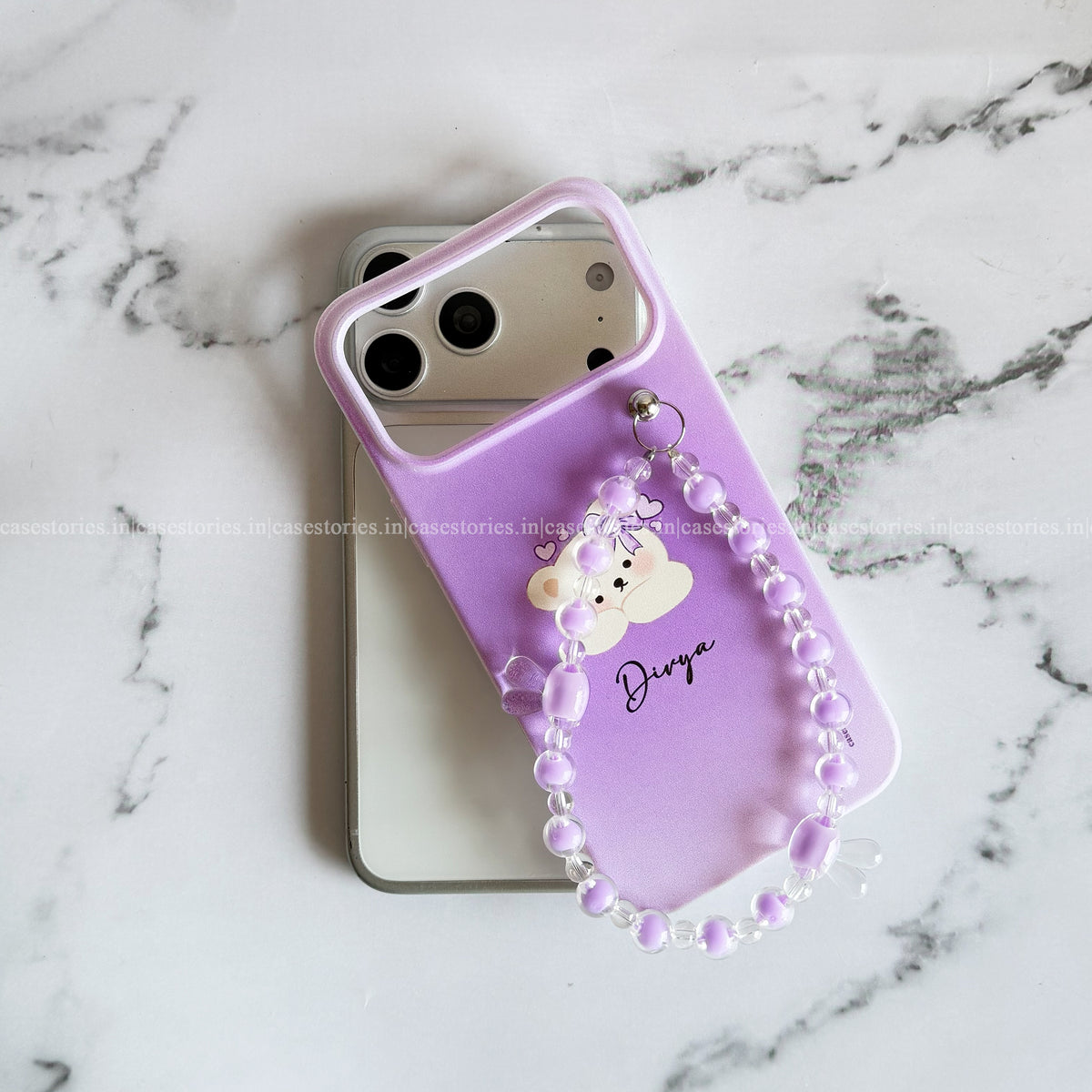 Lilac Teddy Soft Chain Case