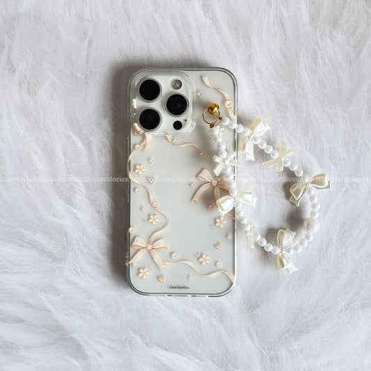 Vanilla Ribbon Soft Chain Case