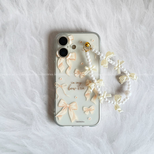 Pearl Bow Princess Soft Chain Case